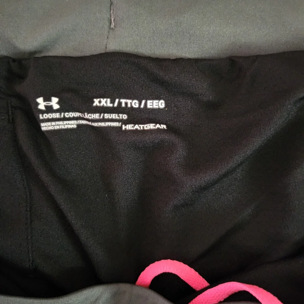 XXL New Under Armour Gray Pink Fly By 2.0 Athletic Running Shorts